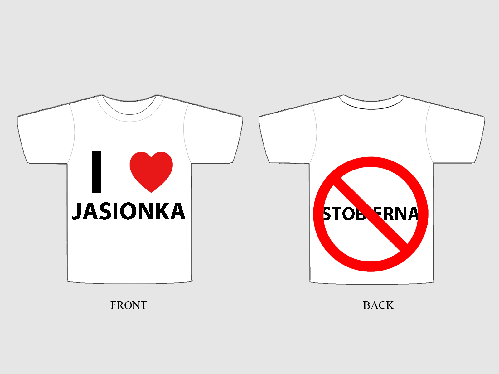Koszulka I Love Jasionka